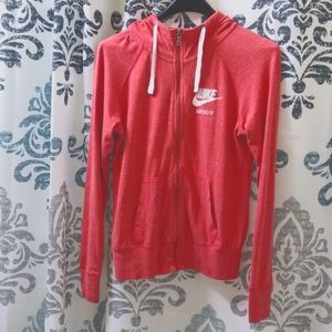 Nike Red Zip Up Hoodie Excellent Condition ------PRICE is FRIM--------